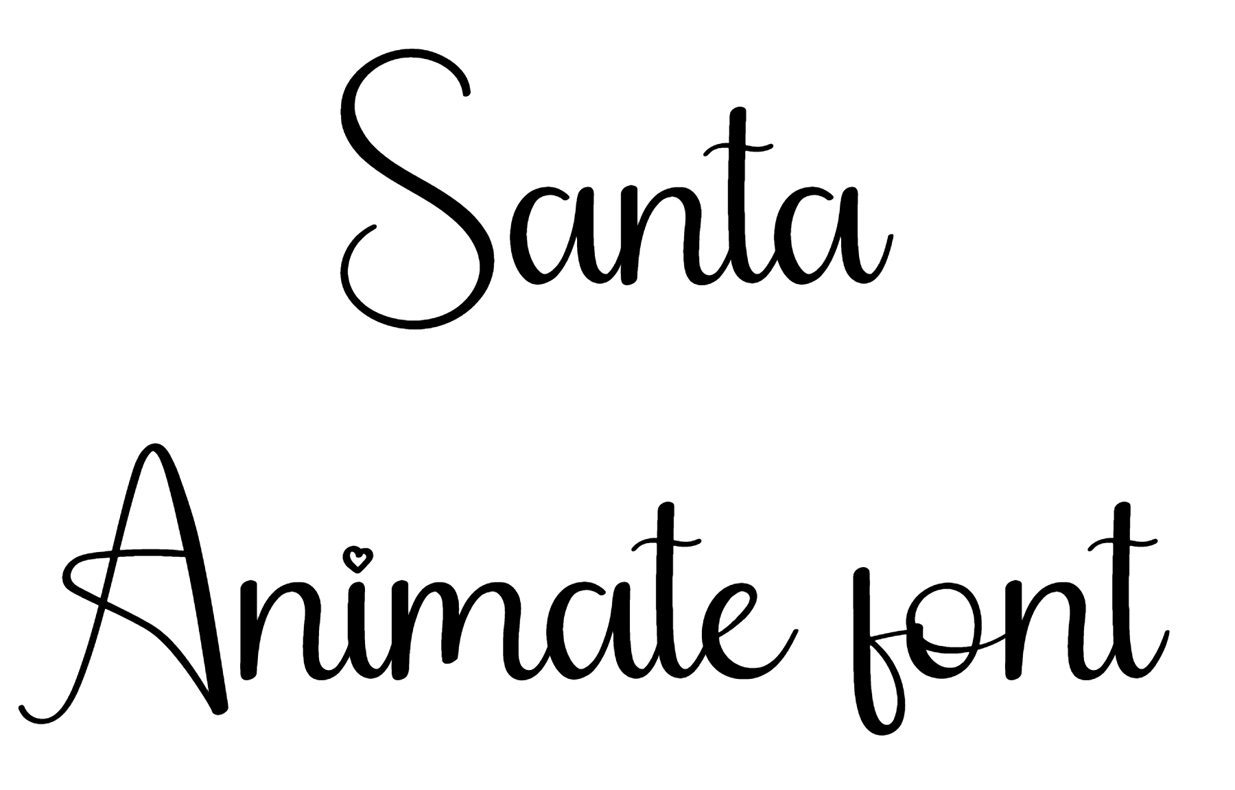 Santa Animate font download