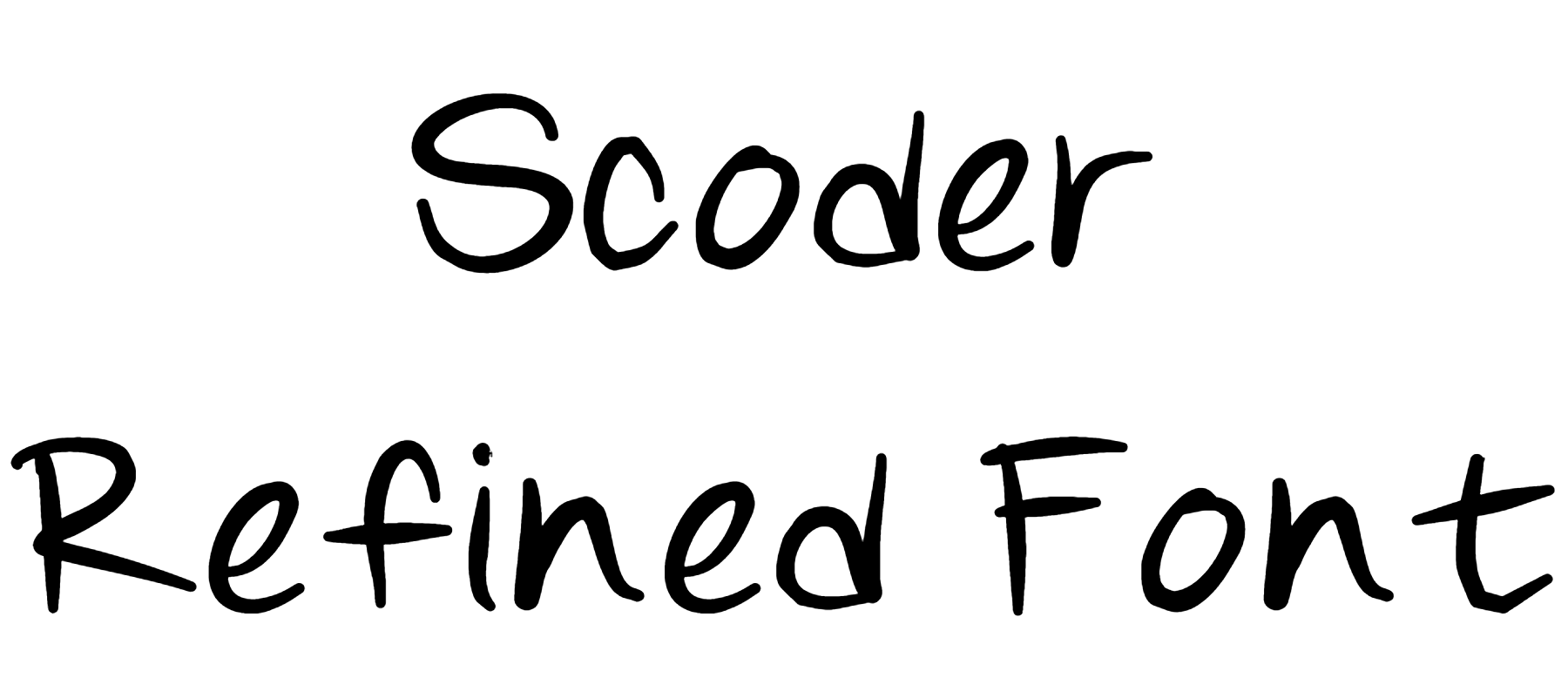 Scoder Refined Font Download