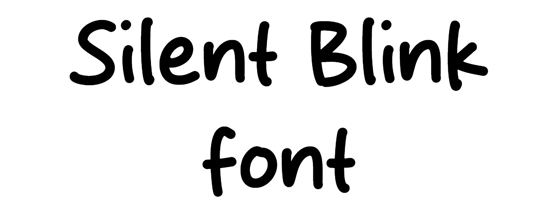 Silent Blink font download