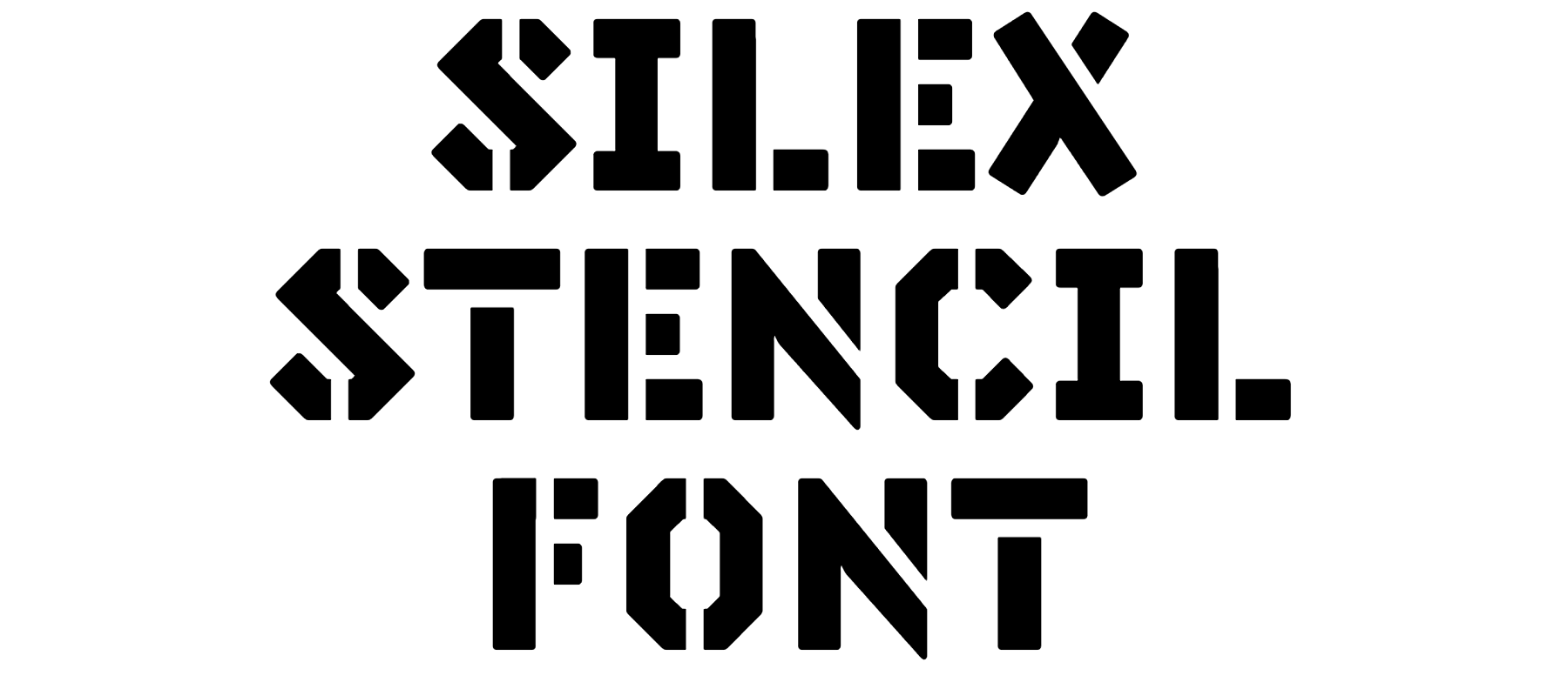 Silex Stencil font download