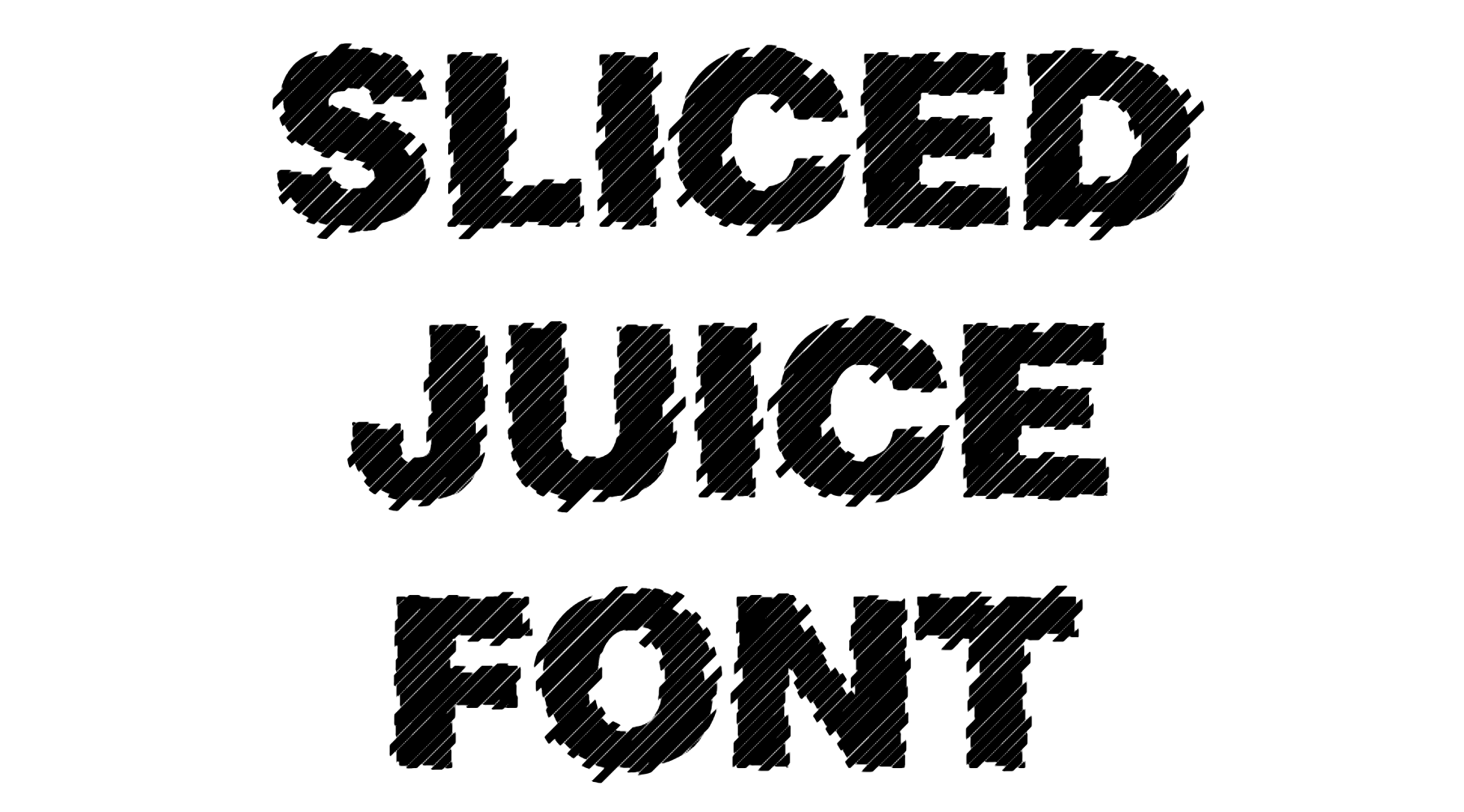 Sliced Juice font download