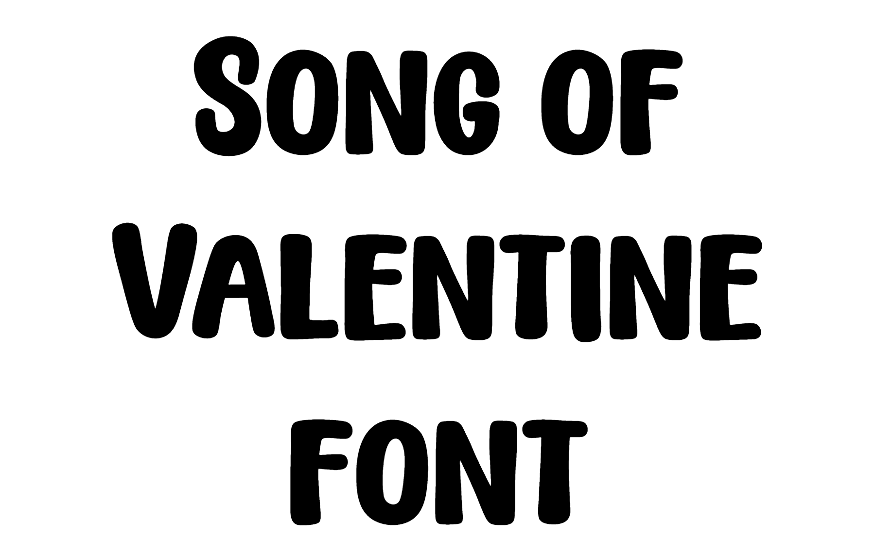 Song of Valentine font download