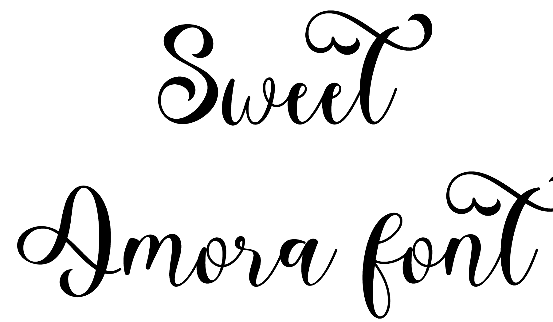 Sweet Amora font download