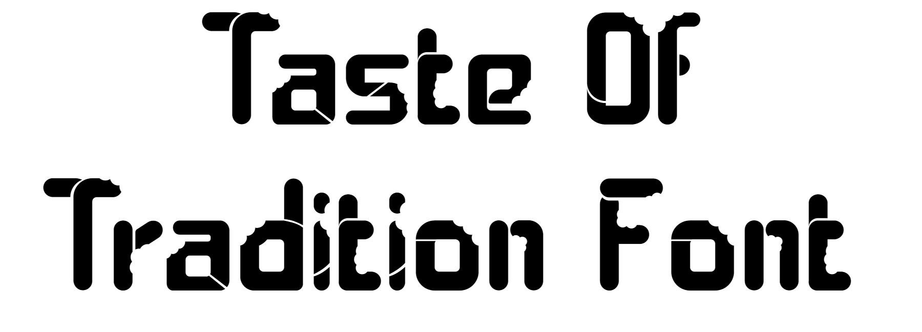 Taste Of Tradition font download
