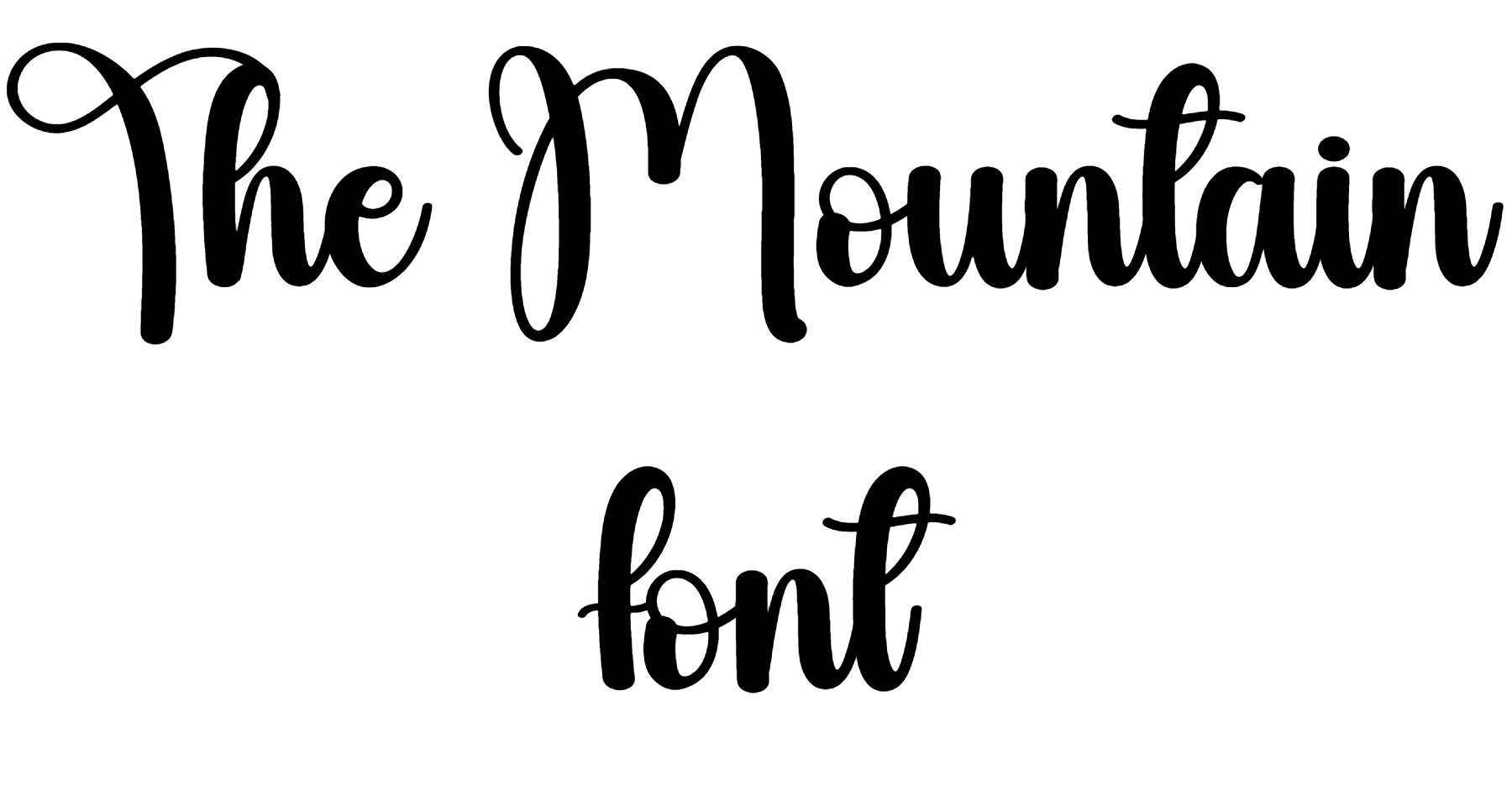 The Mountain font download