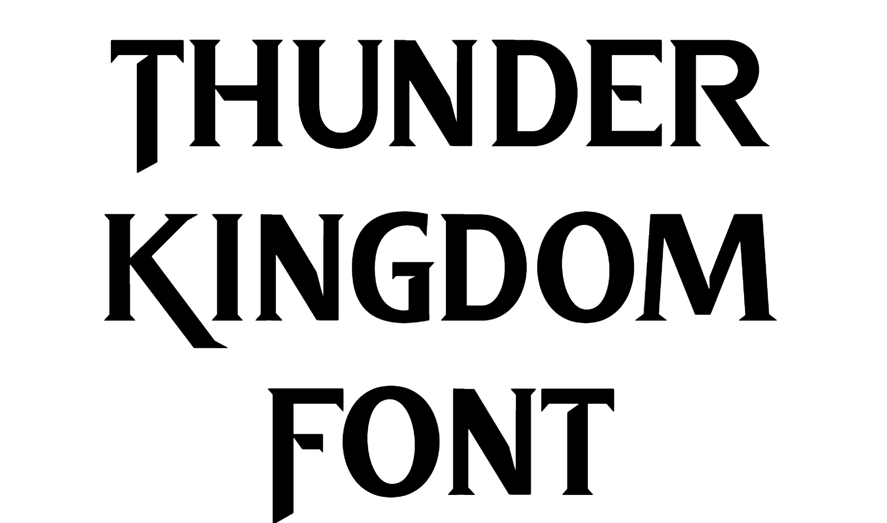 Thunder Kingdom Font Download