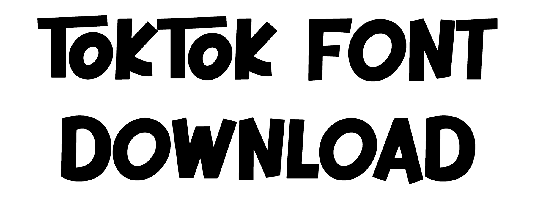 Toktok Font download