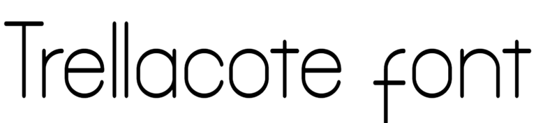 Trellacote font download