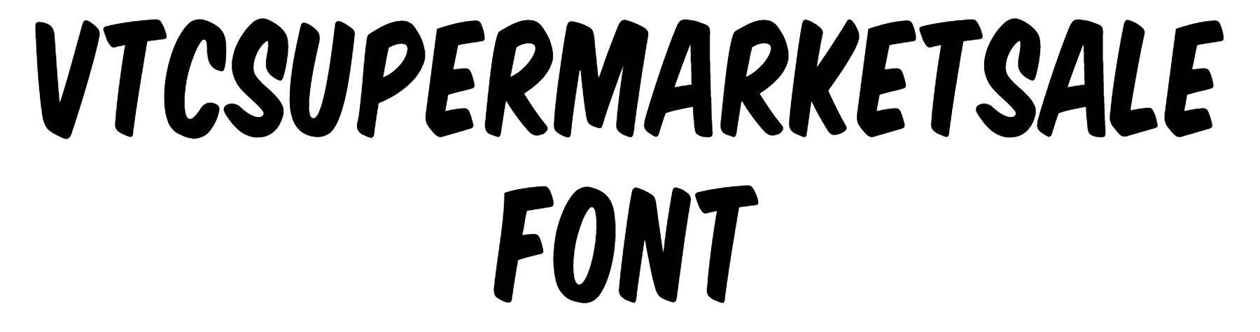 VTCSuperMarketSale font download