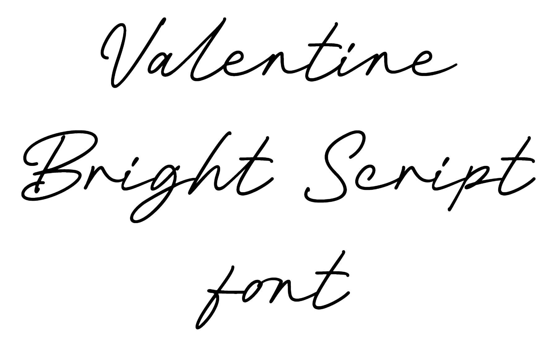 Valentine Bright Script font download