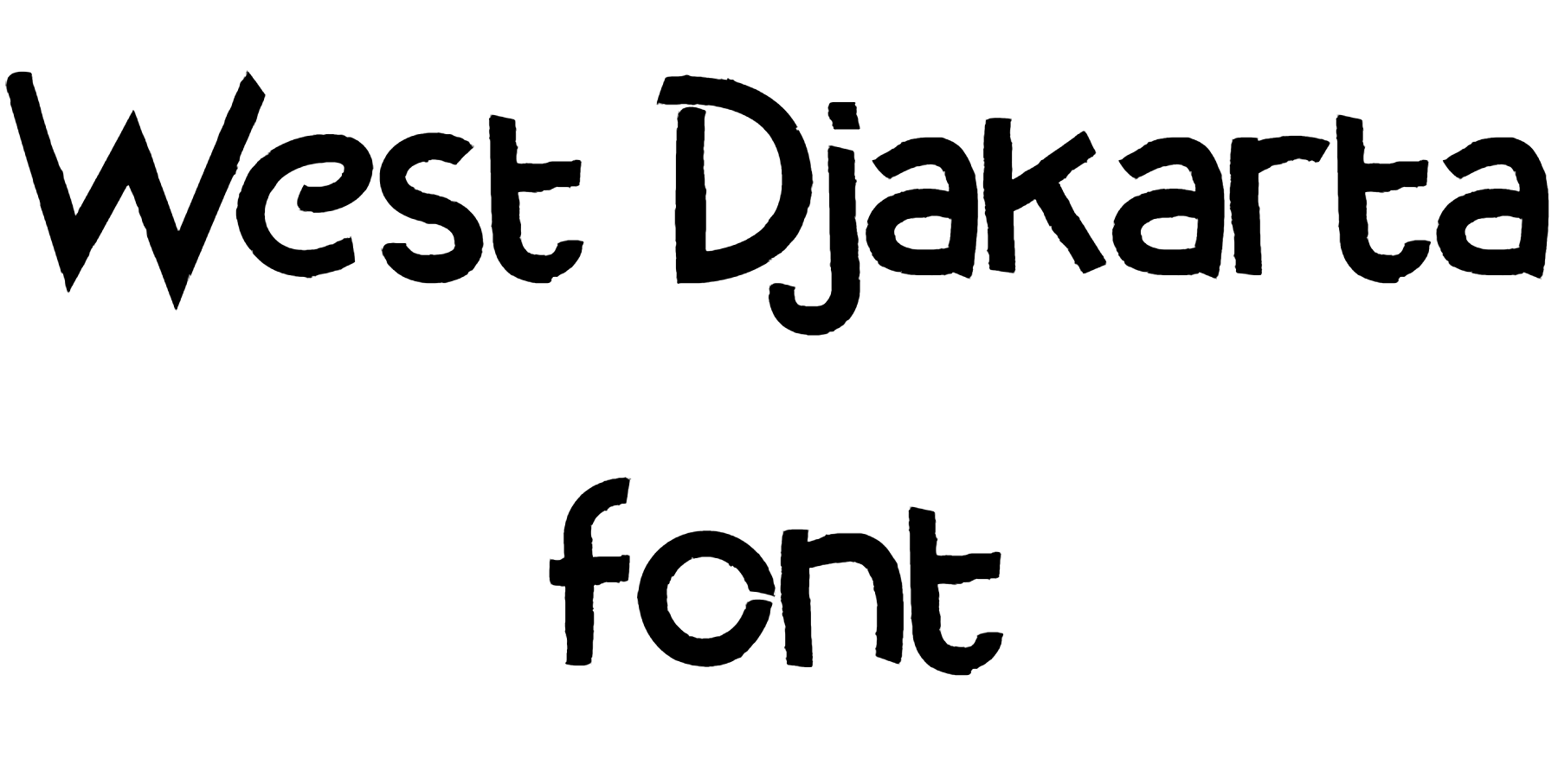 West Djakarta font download