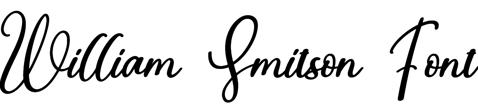 William Smitson Font Download