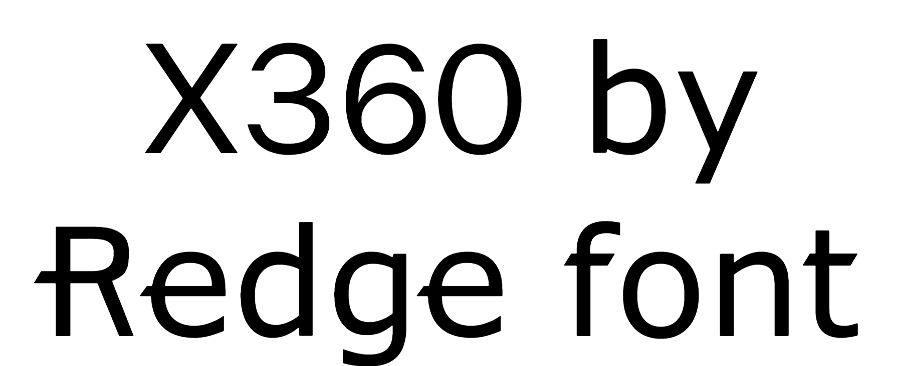 X360 by Redge font download