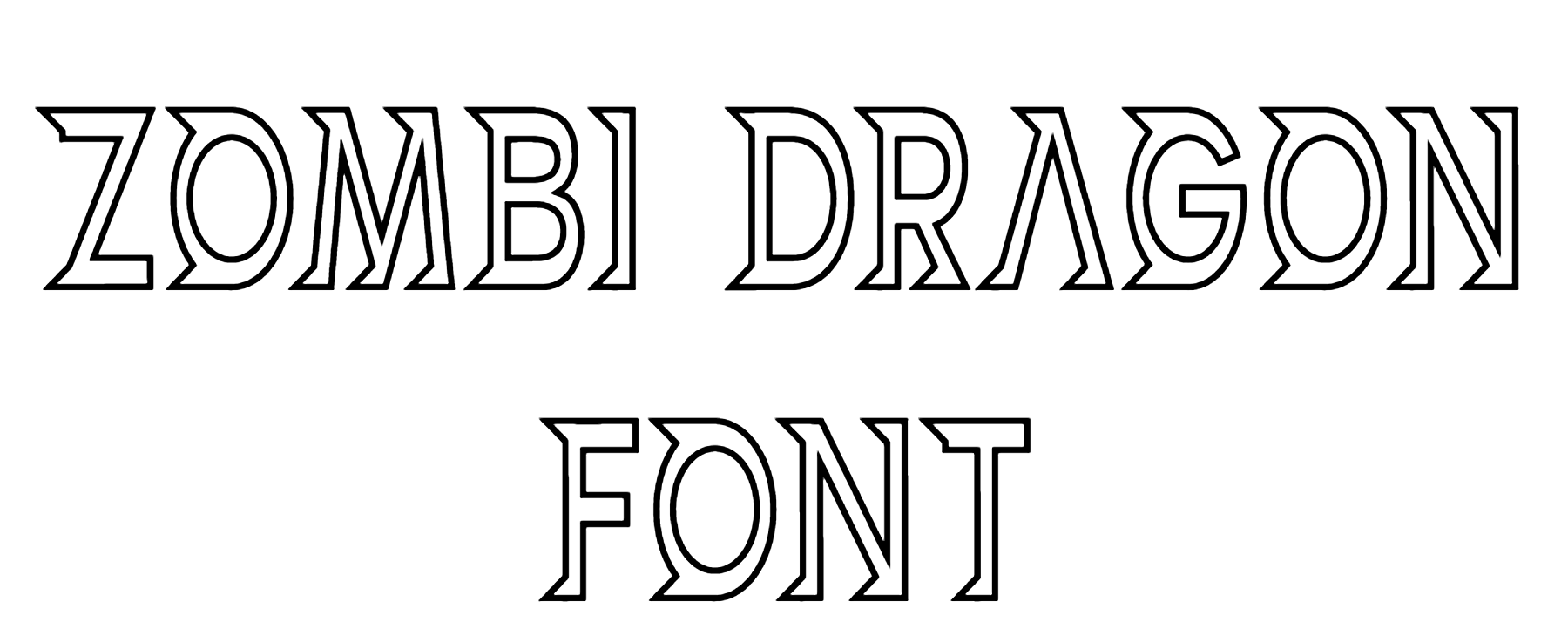 ZOMBI DRAGON font download