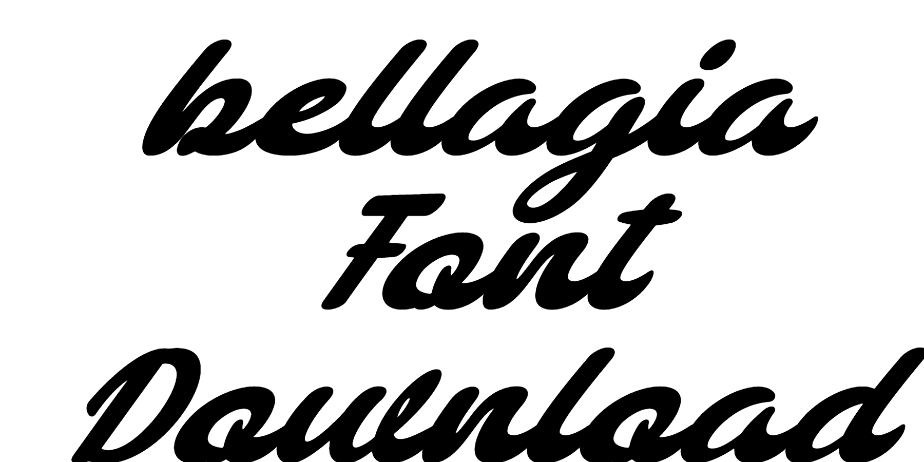 bellagia Font free download