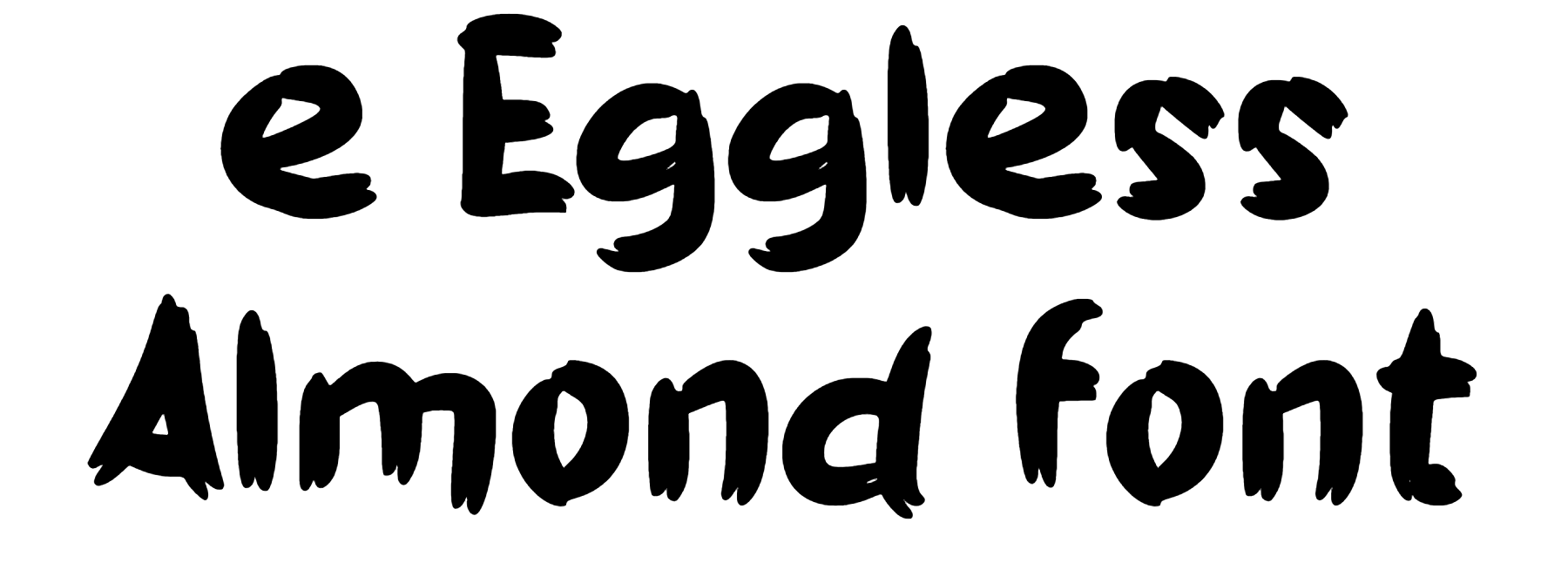 e Eggless Almond font download