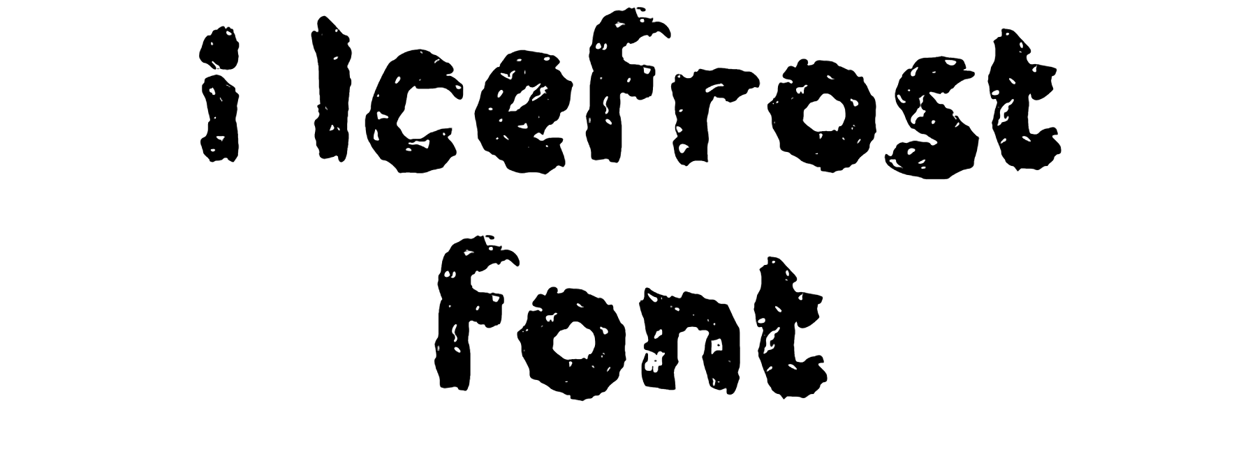 i Icefrost font download