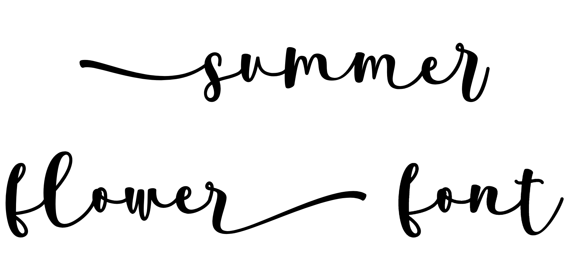 summer flower font download