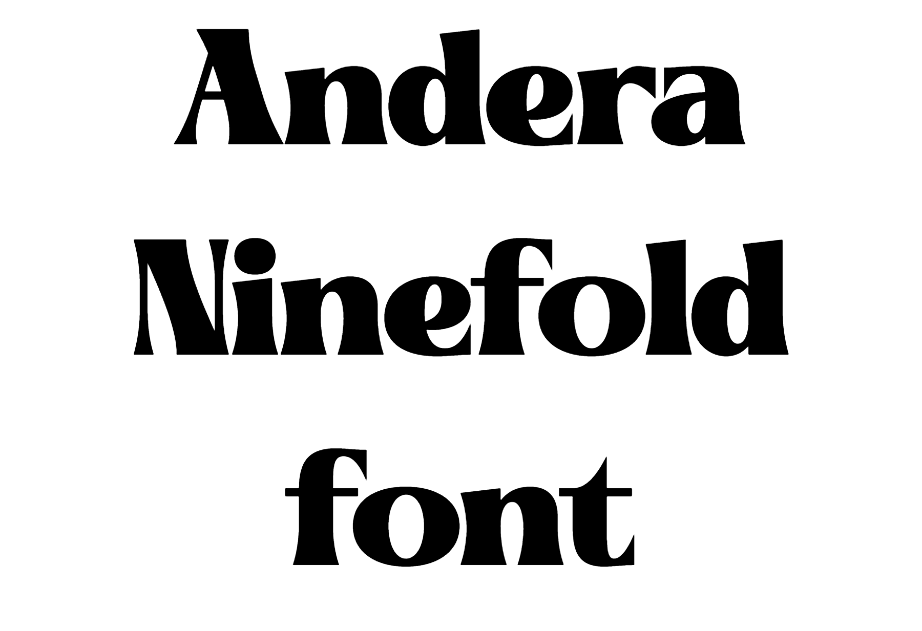 Andera Ninefold font download