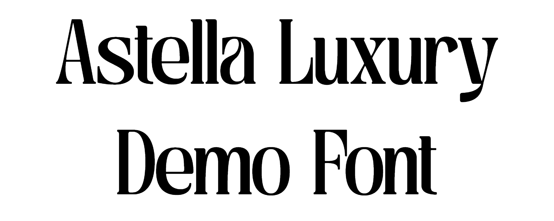 Astella Luxury Demo Font Download