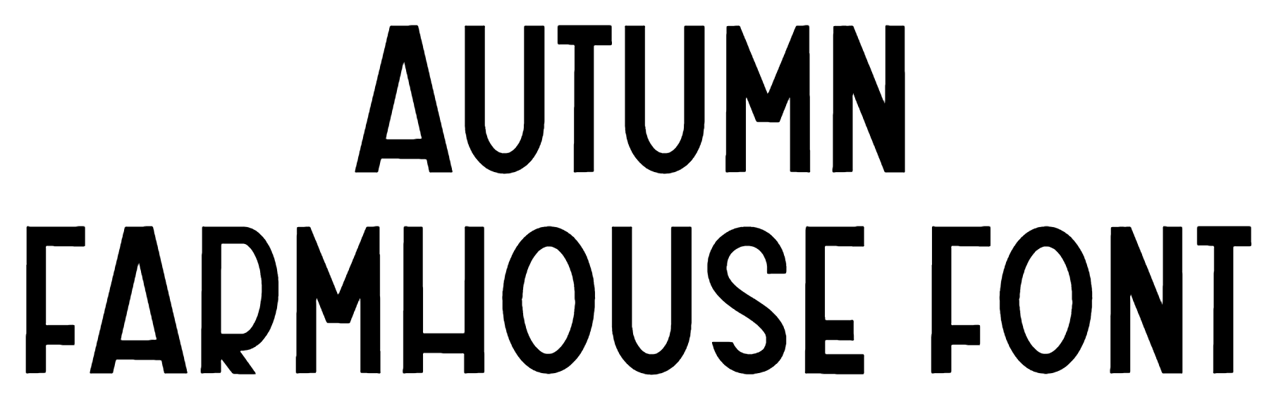 Autumn Farmhouse Font Download