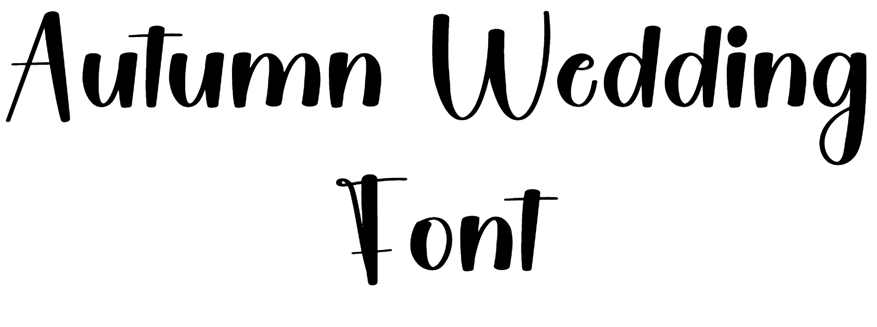 Autumn Wedding Font Download