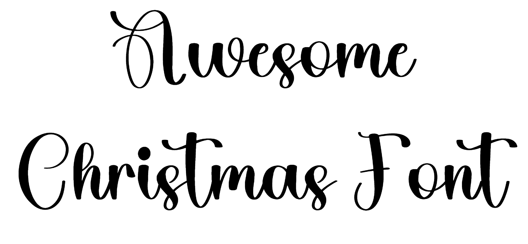 Awesome Christmas Font Download