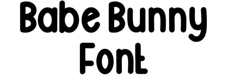 Babe Bunny Font Download