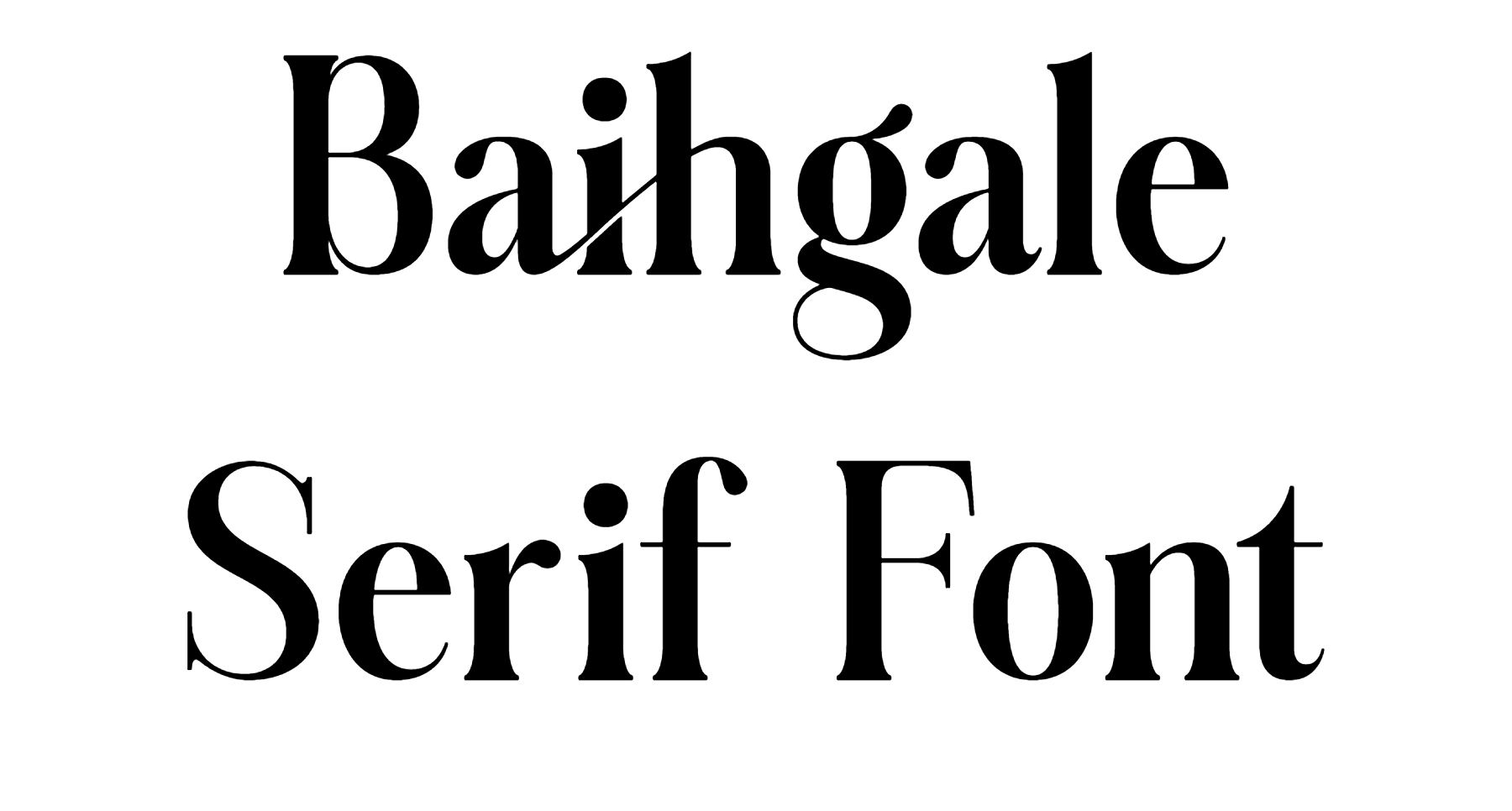 Baihgale Serif Font Download