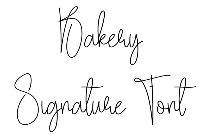 Bakery Signature Font Download