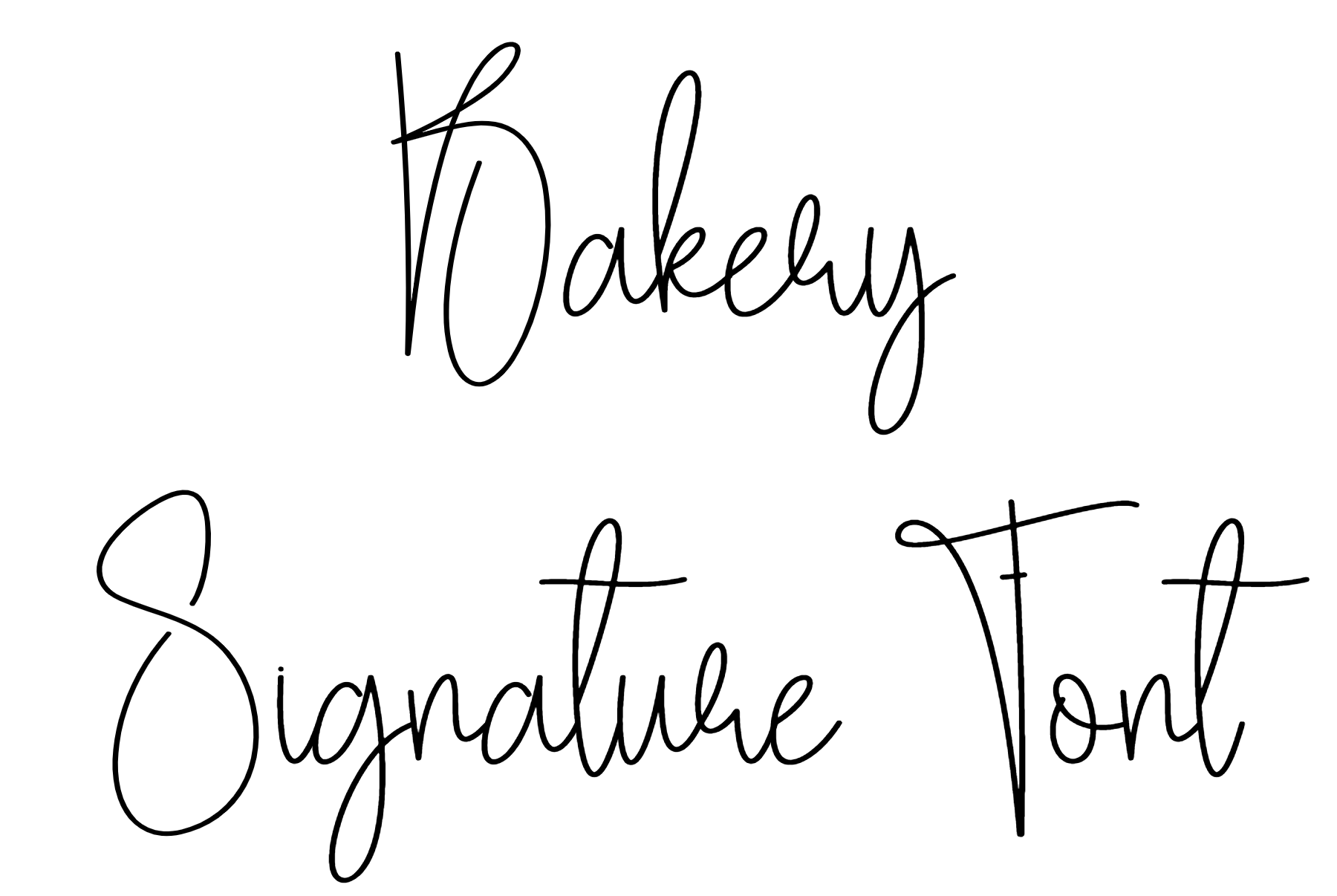 Bakery Signature Font Download