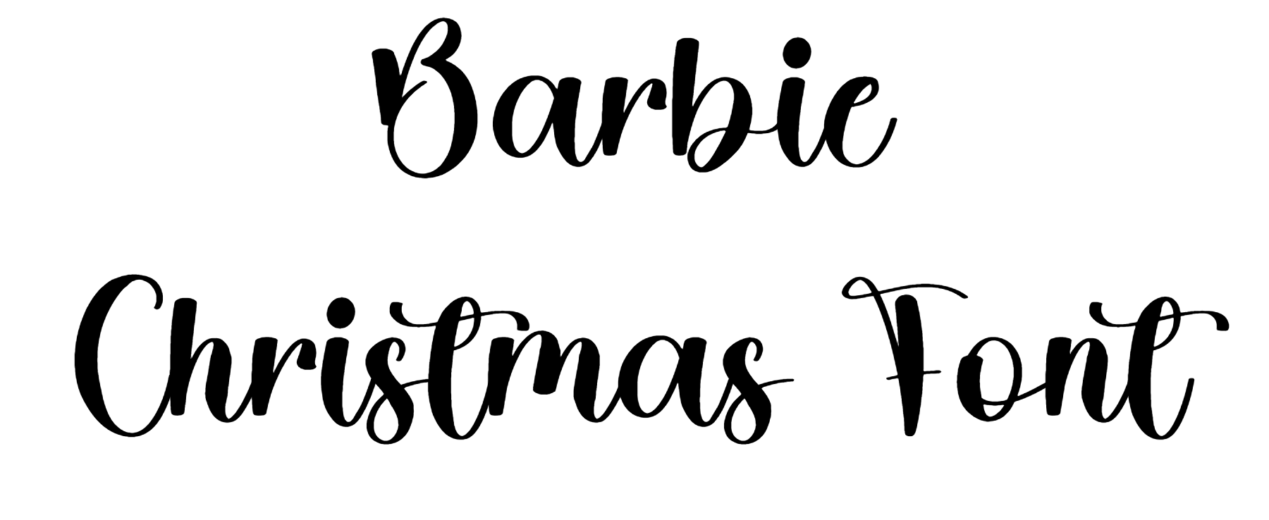 Barbie Christmas Font Download