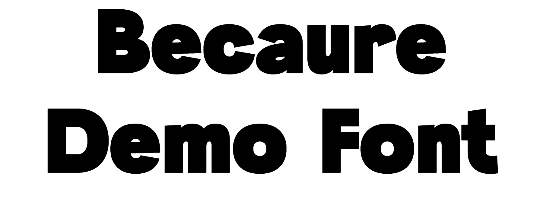 Becaure Demo Font Download