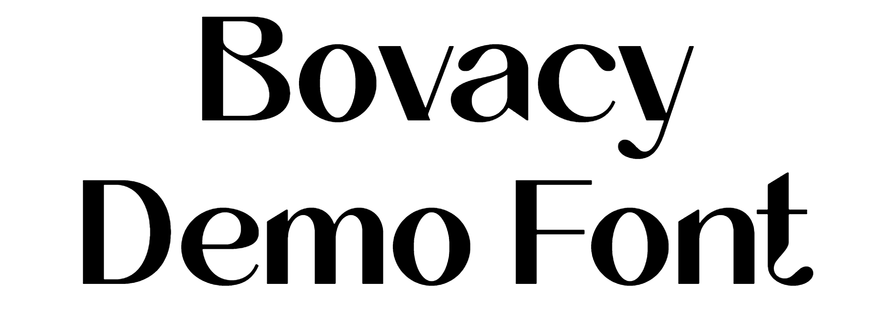 Bovacy Demo Font Download