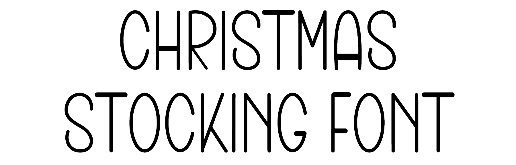 Christmas Stocking Font Download
