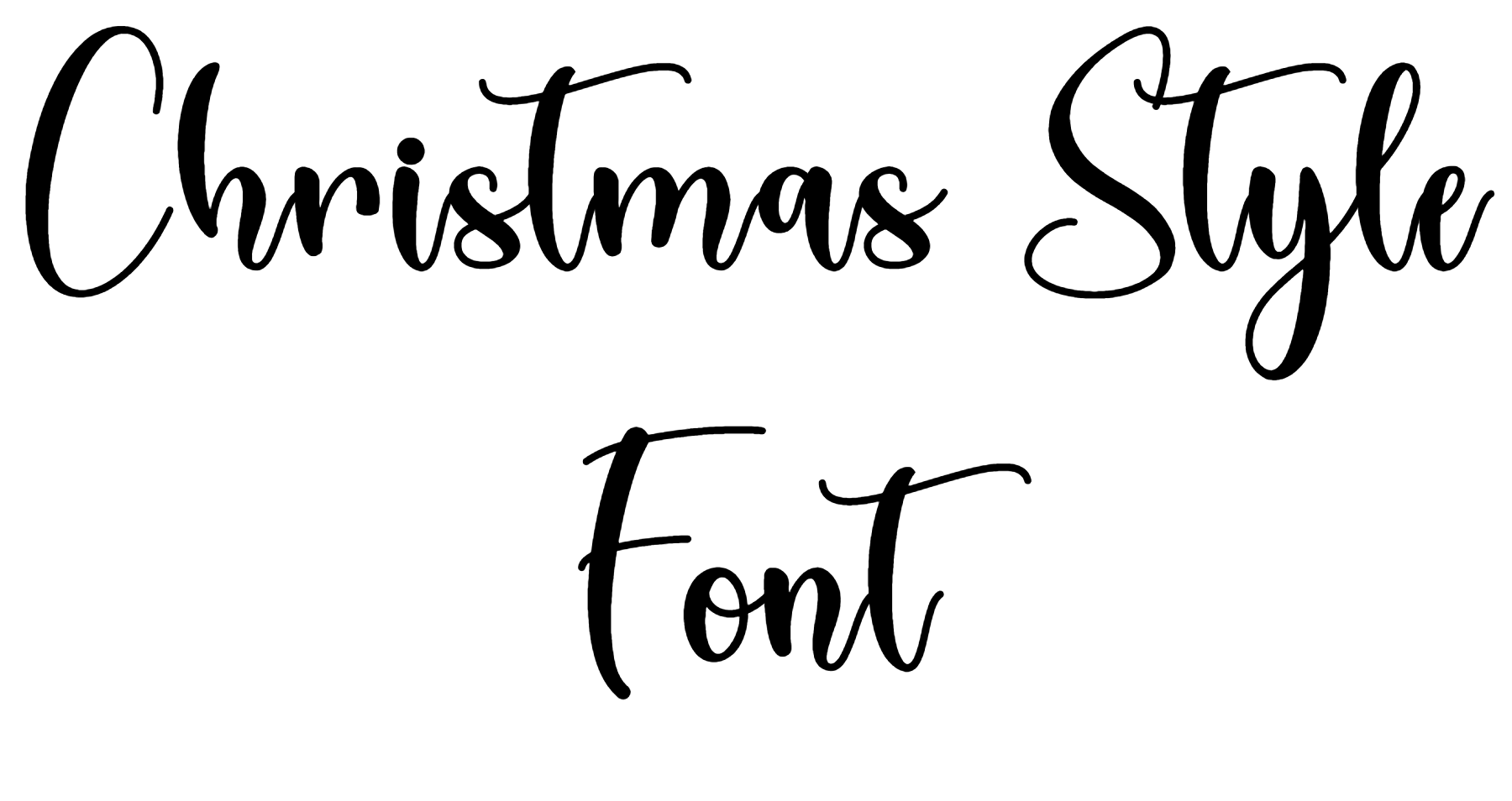 Christmas Style Font Download