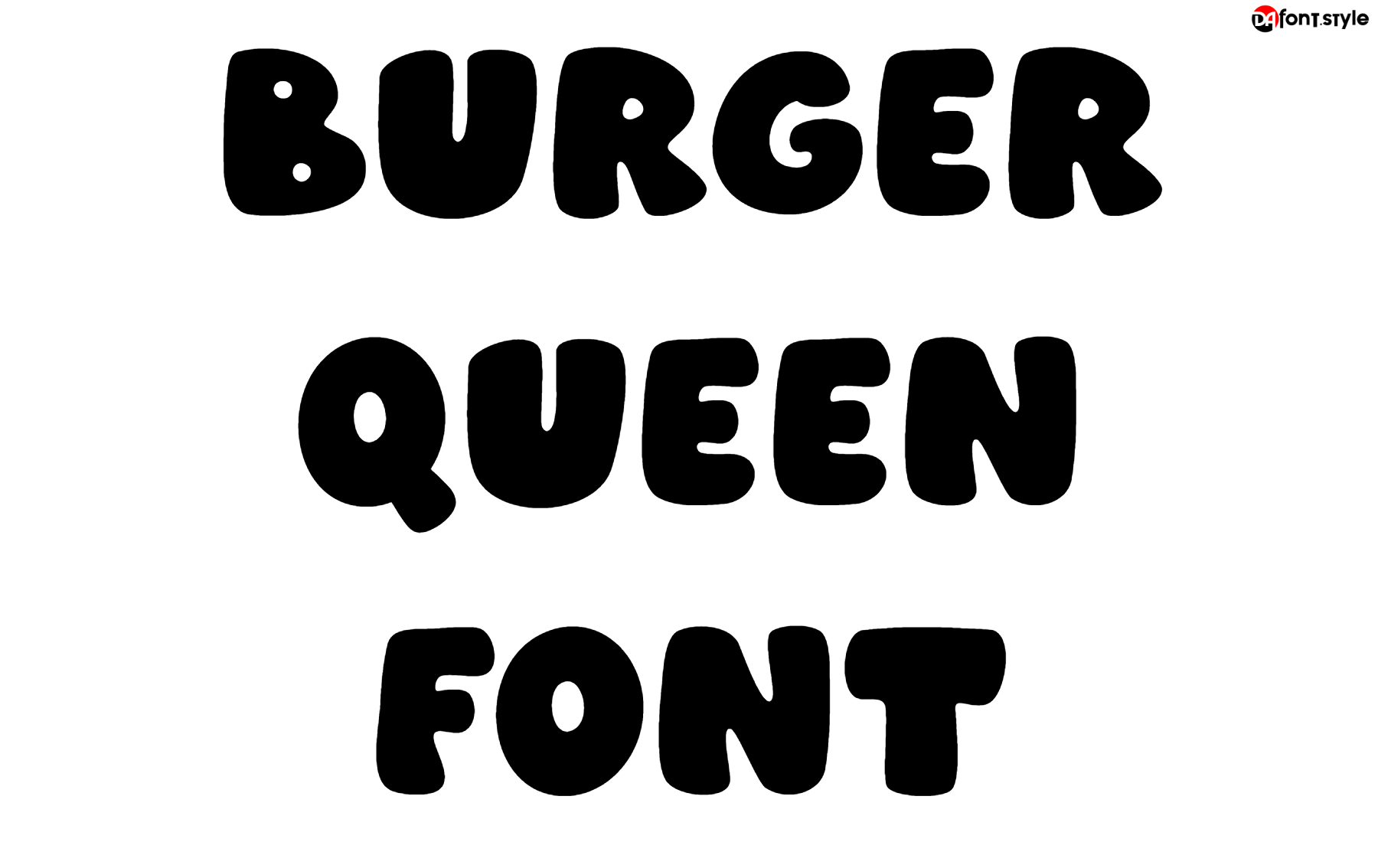 Burger Queen font download