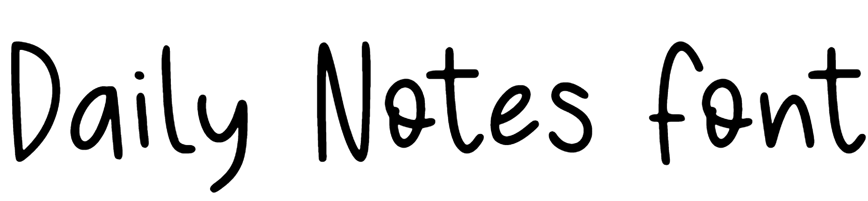 Daily Notes Font Download