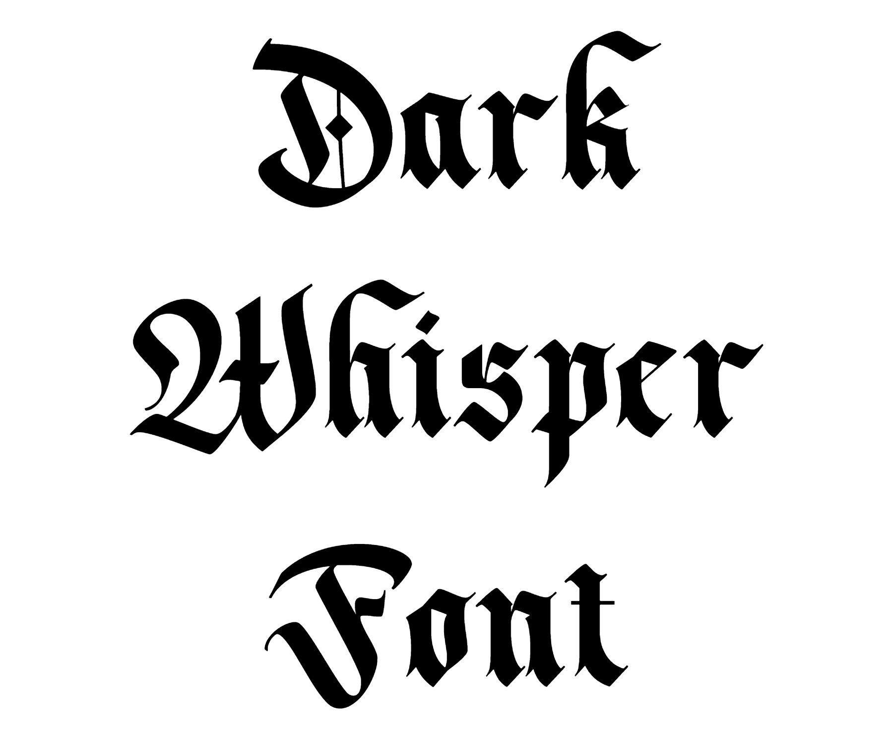 Dark Whisper Font Download
