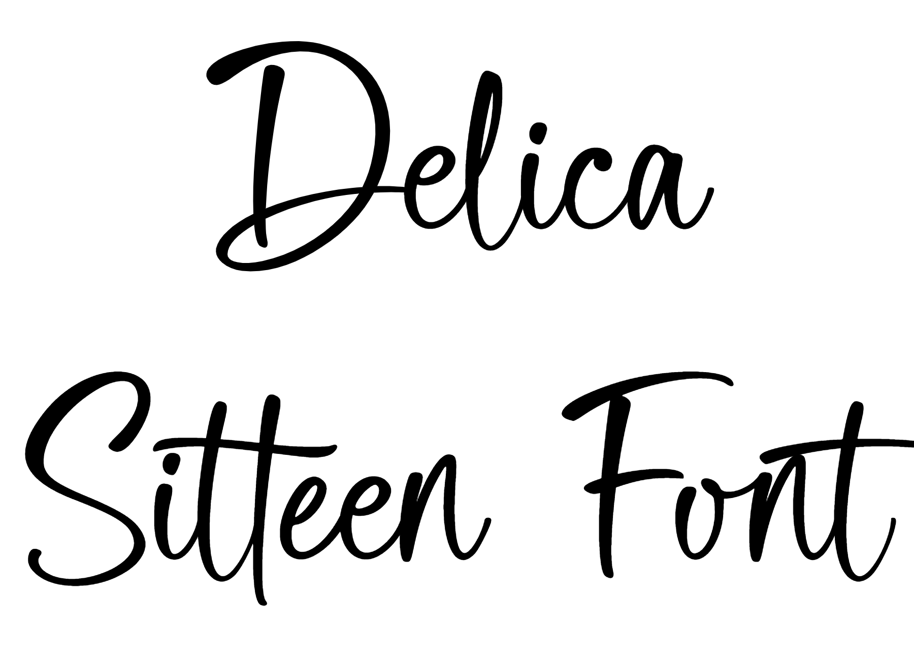 Delica Sitteen Font Download