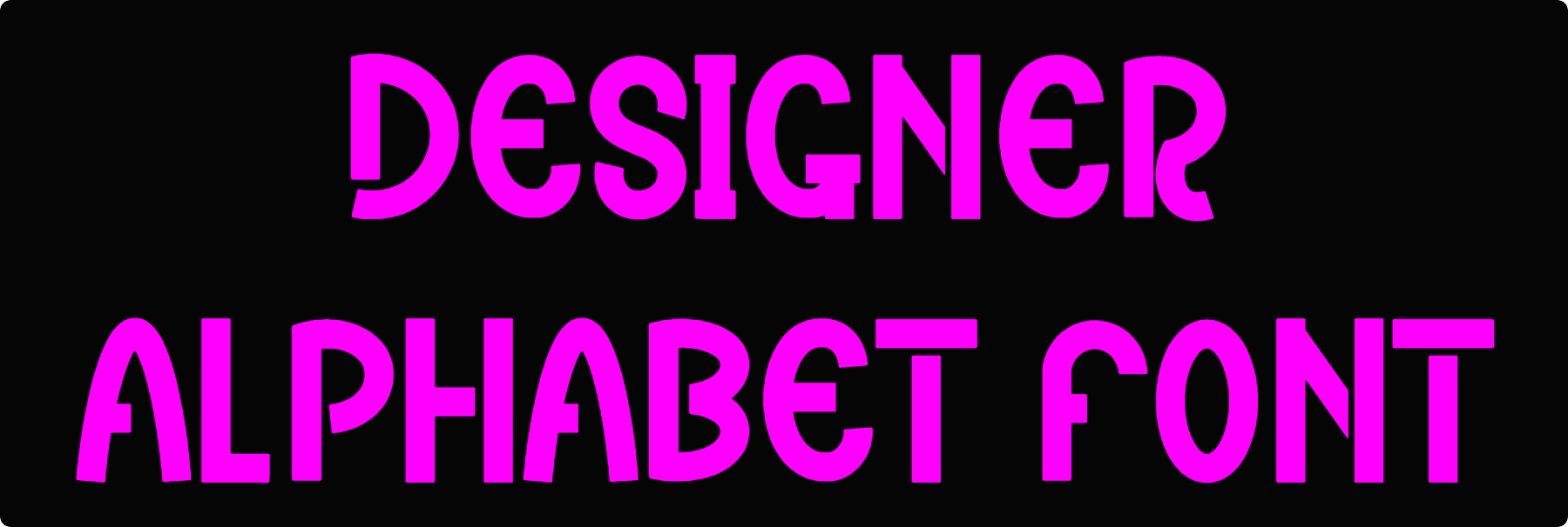 Designer Alphabet Font Download