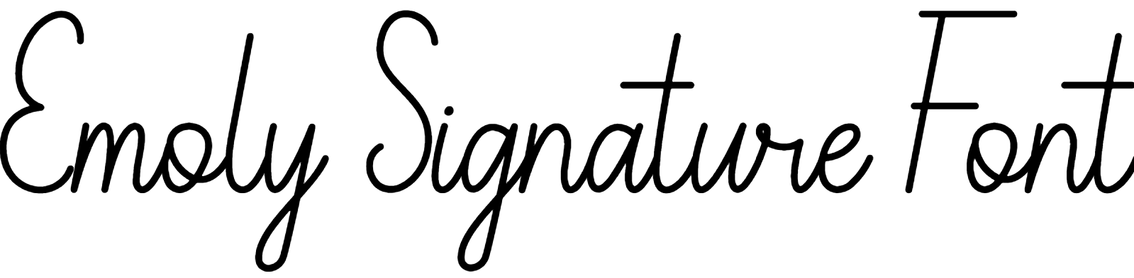 Emoly Signature Font Download