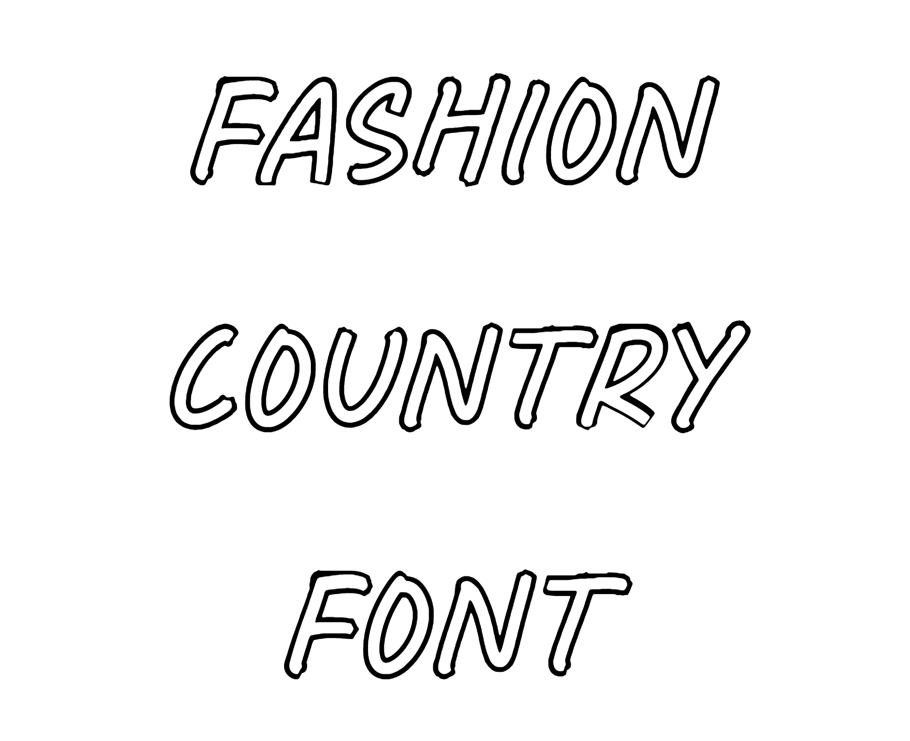 Fashion Country font download