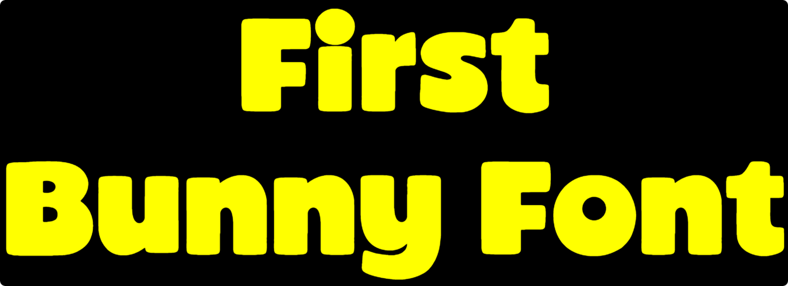 First Bunny Font Download
