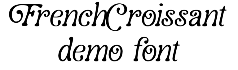 French Croissant demo font download