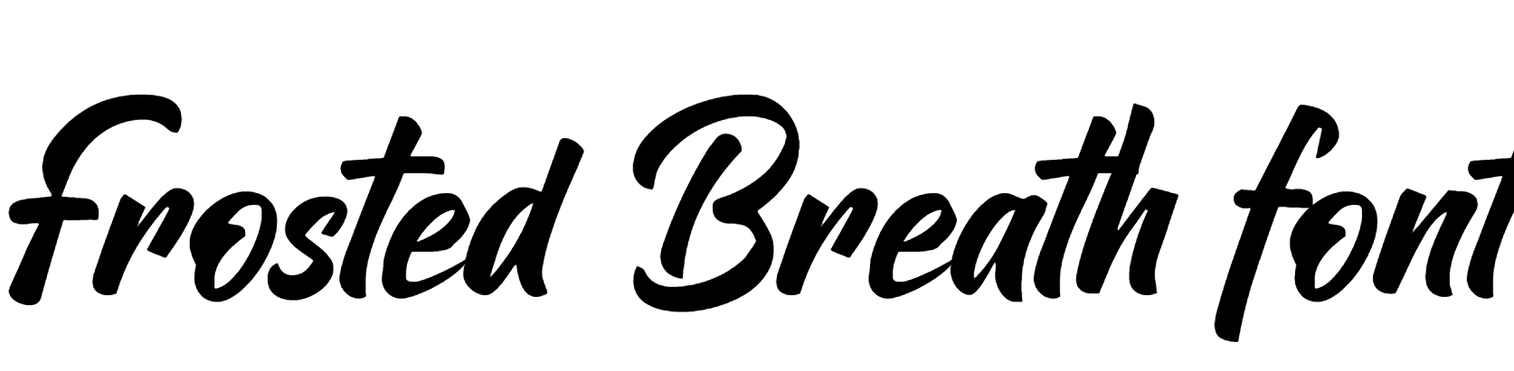 Frosted Breath font download
