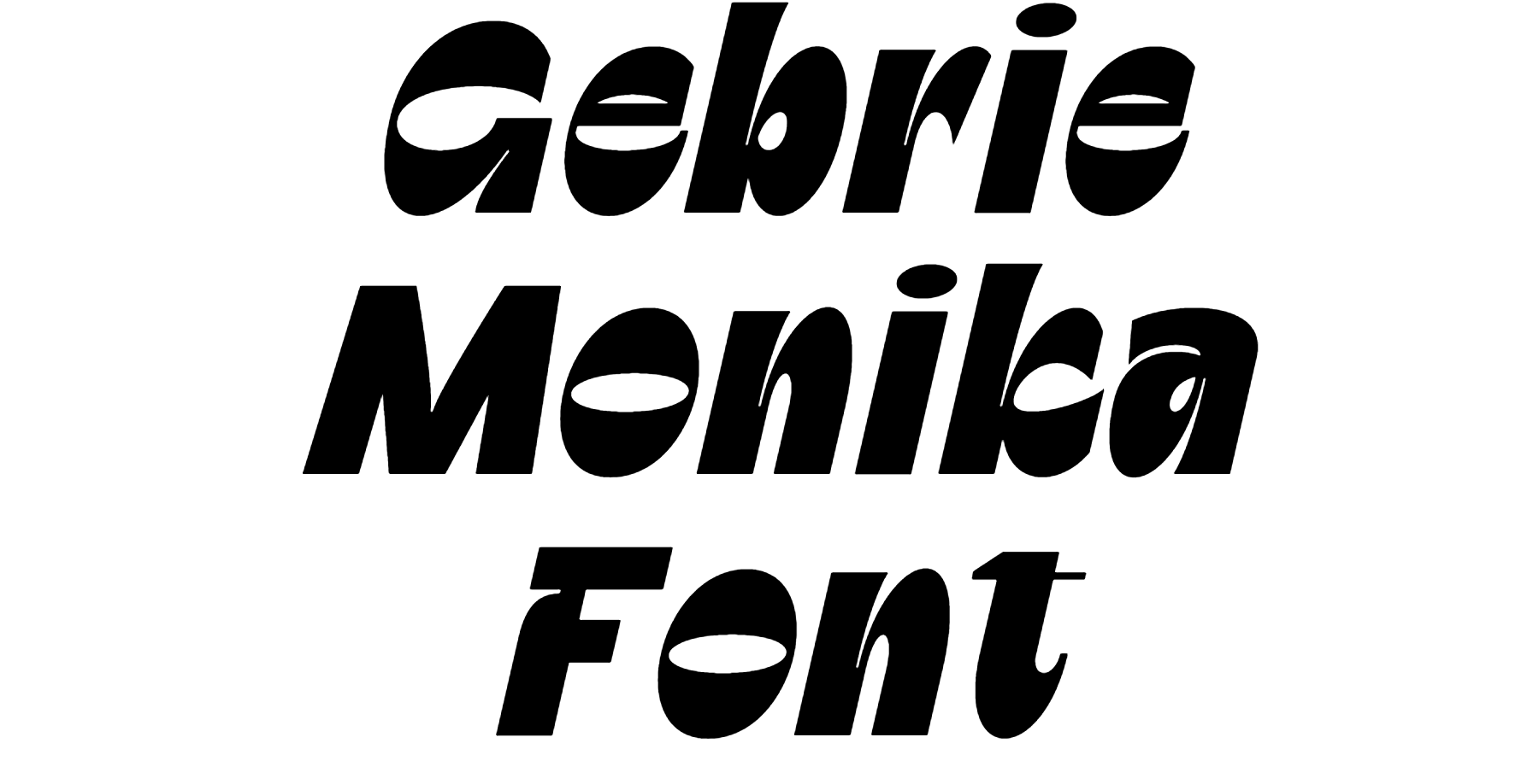 Gebrie Monika Font Download