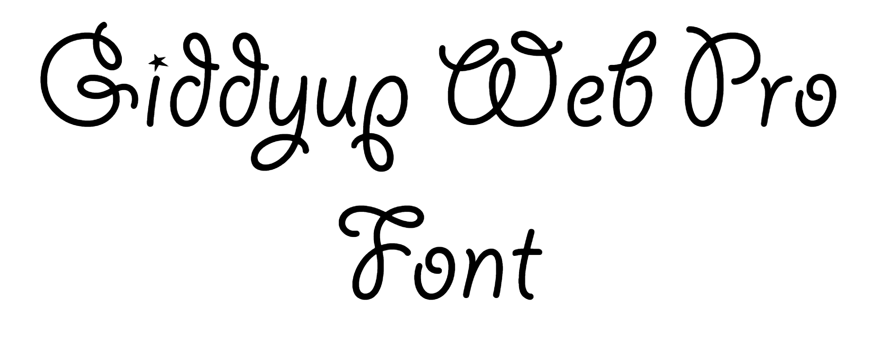 Giddyup Web Pro Font Download