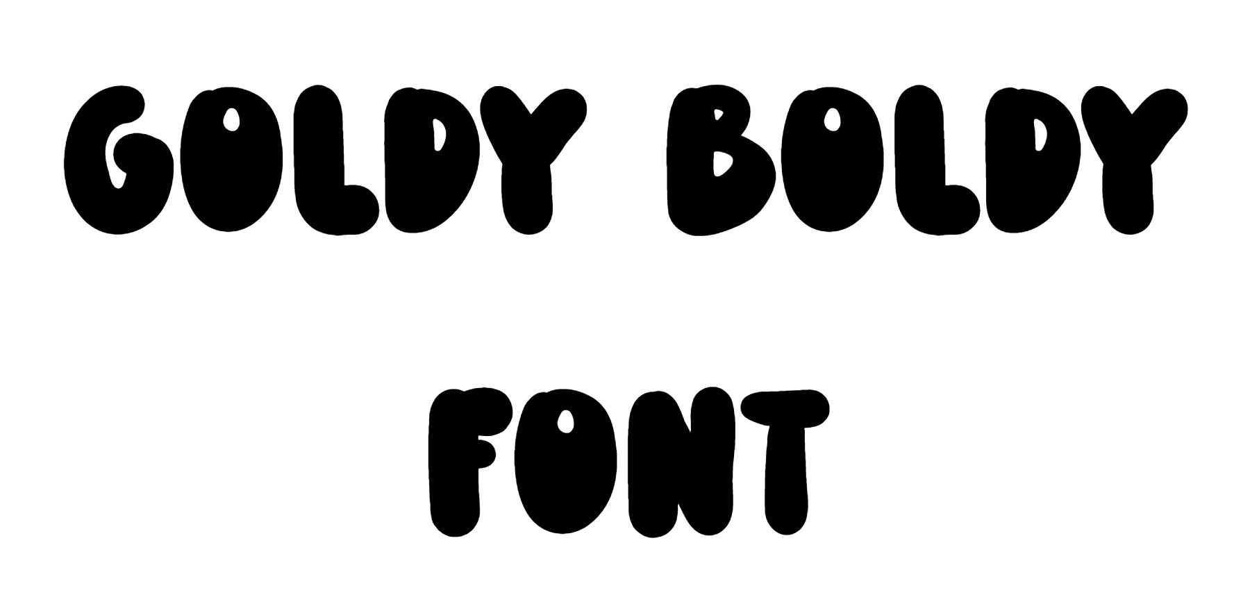 Goldy Boldy font download