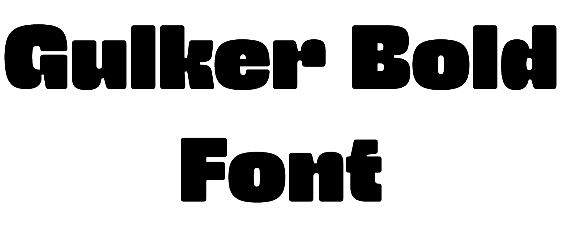 Gulker Bold Font Download